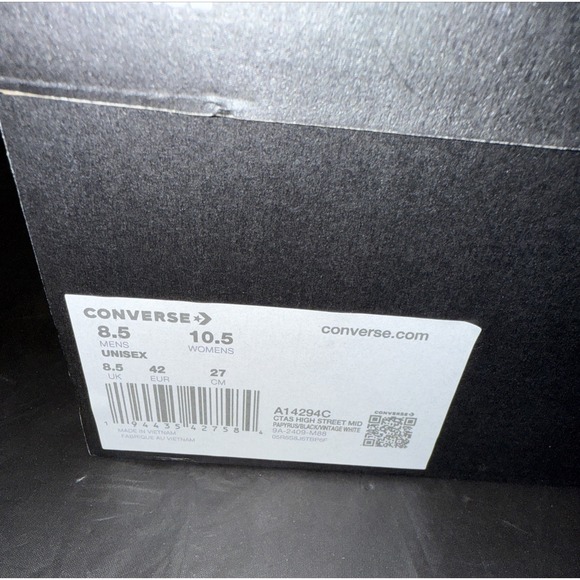 Converse Chuck Taylor‎ All Star High Street Mid Shoe Tan/Black/White Unisex - Picture 9 of 9